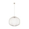 Beżowa lampa wisząca ażurowa druciana okrągła minimalistyczna loftowa uniwersalna klasyczna SPHERA M 11306 TK-LIGHTING